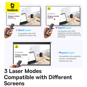 Baseus Orange Dot AI голосовой беспроводной ведущий (красный лазер) (зарядка) космический B00231700811-00 - Product Image 6