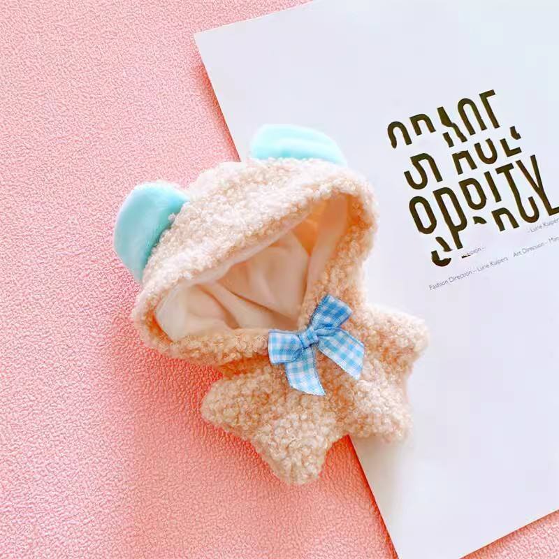 จั๊มสูทกำมะหยี่ขนแกะมีโบว์หมีสีน้ำตาล