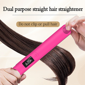 Plancha de pelo de fabricante transfronterizo, plancha de pelo que no daña el cabello, mini rizador, de doble uso en seco y húmedo - Product Image 2
