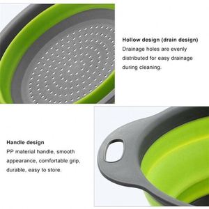 Maxfree Nouveau Style Meilleures Ventes Ensemble d'Égouttoirs Pliables en Silicone de Qualité Alimentaire pour Cuisine, Compatibles Lave-Vaisselle et Four - Product Image 5