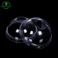Gobelets à café/glace jetables personnalisés, pièces, couvercle en plastique, en PET, avec couvercle, échantillon gratuit