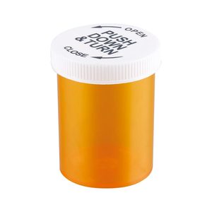 6DR để 60dr hổ phách nhựa scriptpro rỗng đẩy xuống và biến lọ với con kháng cap hổ phách dược lọ - Product Image 2