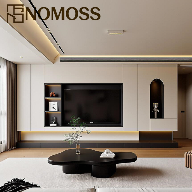 Latest Designs Wall Unit Tv Cabinet Durable Easy to Assemble Modern Design Living Room Custom Low Tv Cabinet