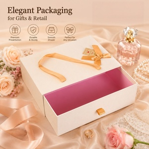 Boîte cadeau personnalisée en papier kraft gaufré, écologique et recyclable, pour emballages de cosmétiques et de cadeaux haut de gamme - Product Image 1