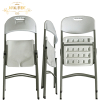 Table pliante de 6 pieds, portable, blanche, rectangulaire, avec pieds de table pliants pour événements et fêtes