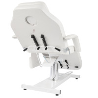 Chaise de salon de beauté, lit Facial, meuble de spa hydraulique blanc pour salon de beauté, vente directe d'usine