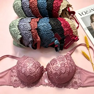 Modelo AS001 de $1.3, Talla 38-44B, Sujetador de Encaje con Cobertura Total para Mujeres Africanas con Pechos Grandes, Sujetador de Copa Completa para Adolescentes y Chicas - Product Image 2