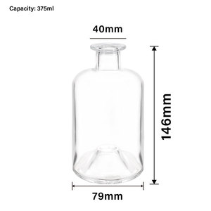 Bouteille en verre nordique 375ml liège en bois bonne qualité sérigraphie pour rhum Gin Vodka <span class=keywords><strong>whisky</strong></span> bouteille fabriquée - Product Image 4