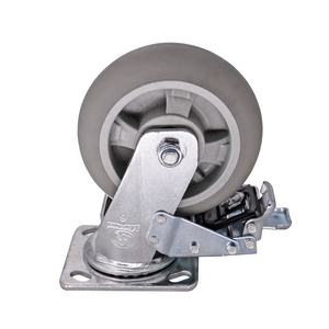 <span class=keywords><strong>6</strong></span> zoll Warenkorb Rad Industrie Caster Heavy Duty <span class=keywords><strong>TPR</strong></span> Caster Rad für Trolley - Product Image 3