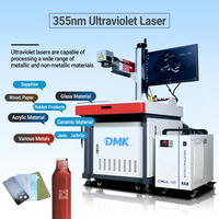 Machine de marquage laser UV DMK 3W 5W 10W adaptée au marquage de plaques en or, argent, verre, plastique et métal