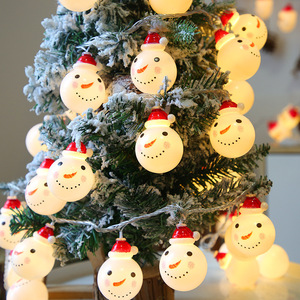 Cadena de luces LED de Navidad impermeable IP44 <span class=keywords><strong>Santa</strong></span> Claus muñeco de nieve Elk Festival atmósfera luz batería USB árbol de Navidad especial - Product Image 4