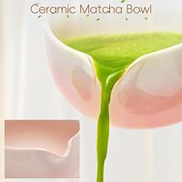 Ensemble de fouets à matcha écologiques de conception classique, origine Fujian, comprenant un bol et un support, fouet en bambou (Chasen), cuillère, tamis