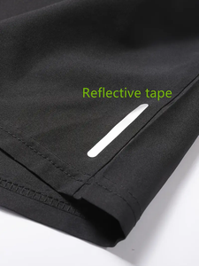 กางเกงขาสั้นกีฬาแห้งเร็วของผู้ชายน้ำหนักเบาพิเศษป้องกันริ้วรอยระบายอากาศโพลีเอสเตอร์/ สแปนเด็กซ์ - Product Image 5