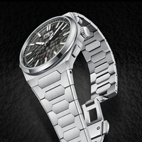 Montres automatiques Lucky Harvey New Hammer Texture Chiming Dial Auto Date Sapphire Original Design Luxury Limited Edition ZLS402