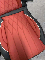 Ensemble de housses de siège de voiture en cuir Nappa pour Mercedes GLC GLE GLS pour AMG, ajustement personnalisé