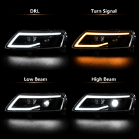 Ensemble de phares LED BK pour Audi A6 2005-2011, style Rolls, projecteur DRL, clignotant séquentiel, plug and play
