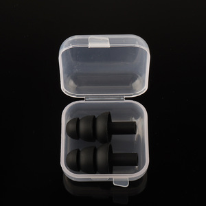 Tapones para los oídos de natación de silicona impermeables para adultos Tipo de gafas de carreras Mantener el agua fuera de la oreja para hombres y mujeres - Product Image 1