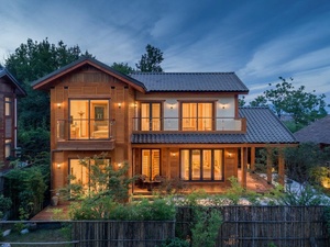 2020 Gỗ Hiện Đại Prefab <span class=keywords><strong>Log</strong></span> Cabin Hai Tầng Nhà Gỗ Sân Vườn Đẹp Tòa Nhà Văn Phòng Nhà Nhanh Chóng Cài Đặt Trên Bán - Product Image 6