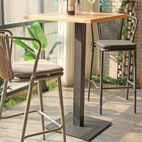 Base de table basse en acier vintage base de table à manger en métal base de table de bar haute