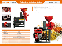 Moulin à maïs électrique DAWN AGRO 150 kg/h, broyeur de poudre fine, moulin à blé et riz à moteur, usage agricole