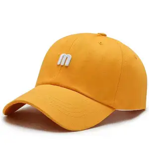 Chất lượng cao phổ biến 6 Bảng điều chỉnh biểu tượng tùy chỉnh 3D thêu bông Twill gorras mũ thể thao Mũ bóng chày