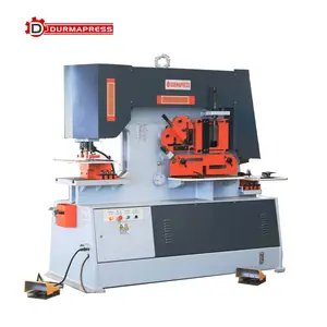 80T Sheet Ironworker Machine Prijs Kleine/Mini Aluminium Rvs 100T Hydraulische Metalen Ironworker Machine Cnc