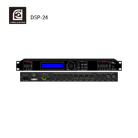Console de mixage audio professionnelle 2 entrées/4 sorties en métal avec processeur d'effets numériques pour utilisation sur scène, processeur audio