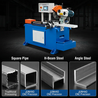 Scie à froid industrielle CNC pour la découpe de barres rondes pleines, tubes carrés, poutres en H, profilés angulaires et tuyaux métalliques robustes