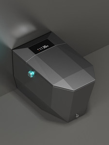 Inodoro Inteligente Geométrico Negro Mate con Asiento Calefactado, Lavado con Agua Caliente Instantánea y Operación sin Contacto, Diseño Único en Forma de Diamante K3 - Product Image 1