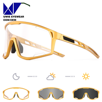 Lunettes de cyclisme personnalisées OEM TR90 photochromiques UV400 polarisées à monture complète pour adultes unisexes - Partenaire d'expédition mondial