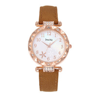 Montre-bracelet à quartz pour femme, tendance et écologique, best-seller transfrontalier, design étoile de mer inspiré d'Instagram, décontractée et élégante