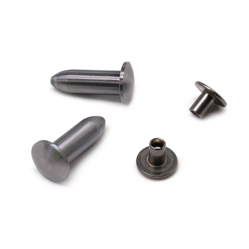 Tùy Chỉnh Fastener Các Loại Thép Không Gỉ Đánh Bóng Nửa Đầu Tròn Đinh Tán Rắn Bán Hình Ống Đinh Tán