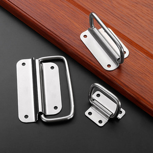 Boîte à outils d'aviation mobile en bois Poignée pliante en acier inoxydable avec quincaillerie fonctionnelle exposée - Product Image 3