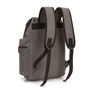 Custom Casual Travel Sport <b>Backpack</b> <b>Large</b> Capacity College Student School Bags Men Canvas Hiking Vintage Laptop <b>Backpack</b> - Product Image 3