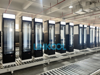 Mini congélateur vertical Getato, vitrine à glaces commerciale avec porte vitrée, congélateur industriel sur pied pour supermarché