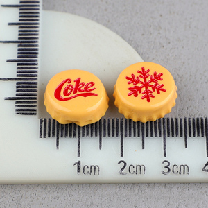 Tappi di bottiglia di Soda con fiocco di neve accessori in resina per ornamenti fai da te per capelli <span class=keywords><strong>e</strong></span> decorazioni con colla color crema - Product Image 4