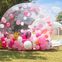 Tente bulle gonflable extérieure personnalisée pour mariage et fête, dôme igloo transparent, maison bulle gonflable en PVC transparent