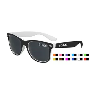 Óculos de sol unissex baratos de marca própria personalizada OEM para homens e mulheres óculos de sol clássicos retrô da moda para dirigir óculos de proteção UV400