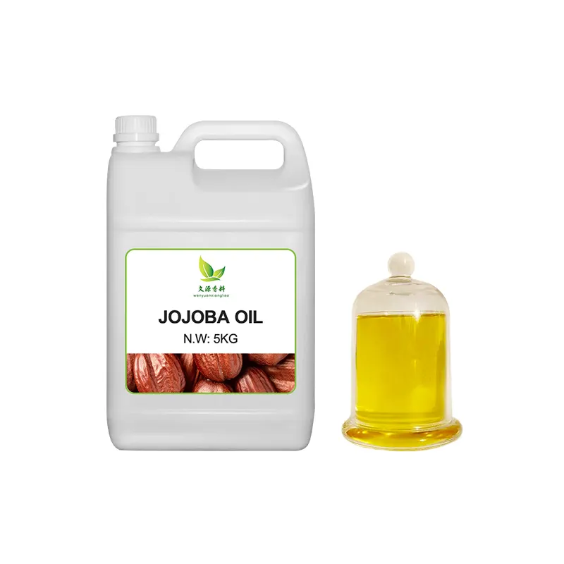 Olio essenziale di Jojoba naturale spremuto a freddo biologico sfuso per il massaggio del corpo dei capelli della pelle del viso