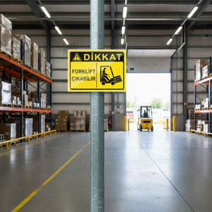 Reflective Safety Forklift Caution Sign for Streets & Traffic - Product Image 3