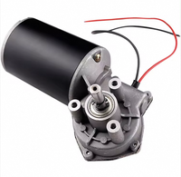 Moteur à courant continu à engrenage sans fin à aimant permanent, micro-moteur servo à rouleaux à brosse durable 24V, pour balayage de la poussière, vibration, ventilateur intelligent pour la maison