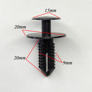Mercedes Benz Fender Liner <b>Clips</b> Black Plastic Fasteners For <b>Car</b> Body Repair Replacement Parts - Product Image 2