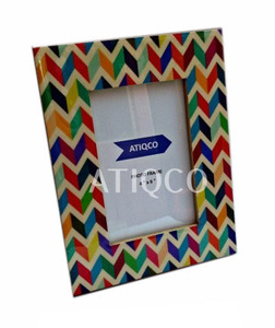 Geometrical prints modern wooden <b>frames</b> stylish unique designs classic touch beautiful <b>frames</b> home and Office decor best quality - Product Image 1