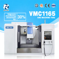 Centre d'usinage vertical VMC1165, fraiseuse CNC 3 axes, haute précision, broche BT40 pour le traitement des pièces métalliques