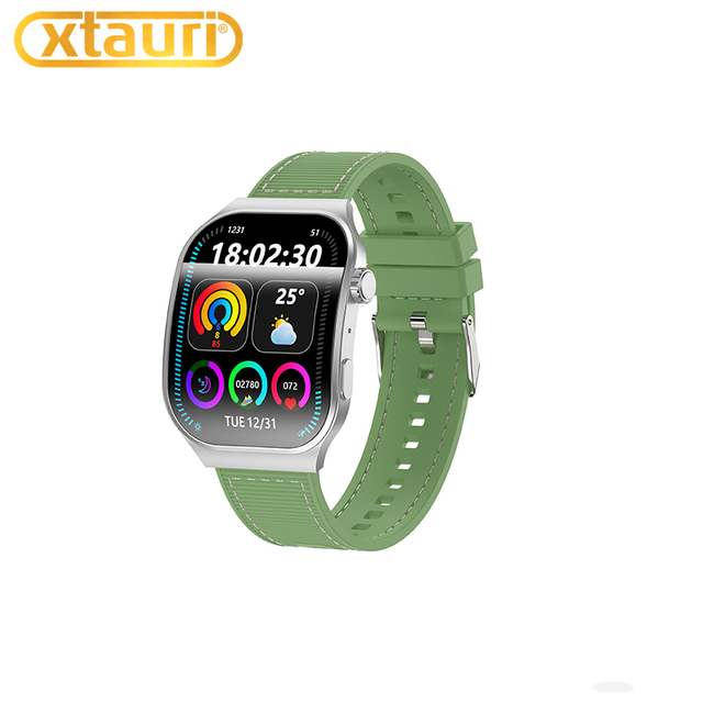 XTAURI RM90 Smartwatch Watch 2.01-inch TFT High-Definition Curved Screen Calling Heart Rate Blood Oxygen Monitoring for Unisex