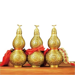 Artesanías de calabaza de cobre puro fundido, que implican buena fortuna y prosperidad. Regalos de Navidad y apertura de negocios - Product Image 4