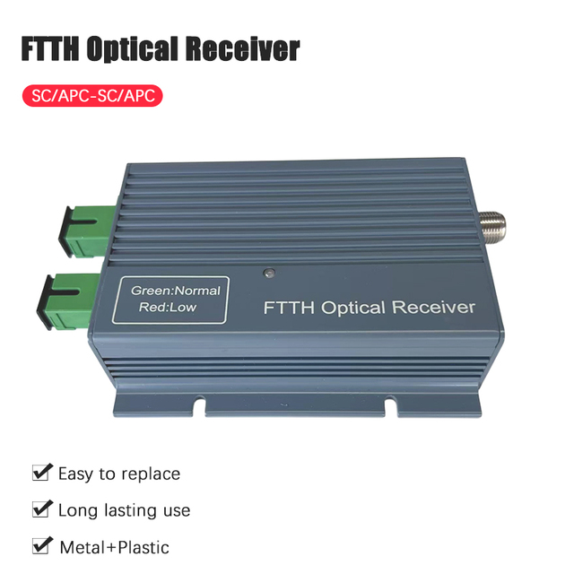 High Output FTTH Optical Receiver Node SC/APC AGC GaAs MMIC Low Noise Anti-Thunder Aluminum Housing Yatai YT-8684-AL