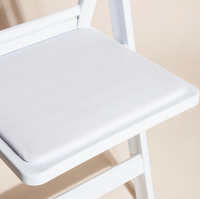 Chaises pliantes en résine plastique blanches pour événements, empilables, pliables, pour hôtel, extérieur, jardin, mariage, fête, adultes, capacité de 1000 lb