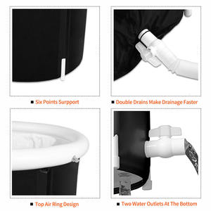 Fabricante 5 capas Oxford PVC portátil deportes Fitness hombre terapia de recuperación bañera de hielo - Product Image 4