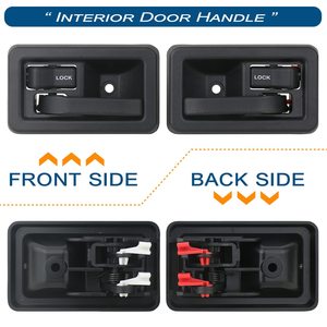 Poignée intérieure de porte Jeep 55176477AB Gauche 55176476AB Droite Pièce de rechange ABS pour Jeep Wrangler - Product Image 3